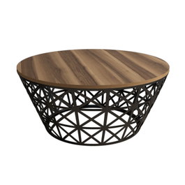Hanah Home Stil Metal Ferforje Walnut